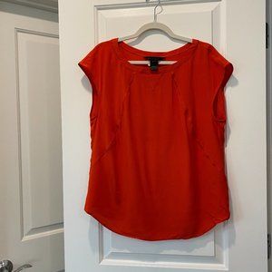 Marc by Mark Jacobs Orange Silk Top
